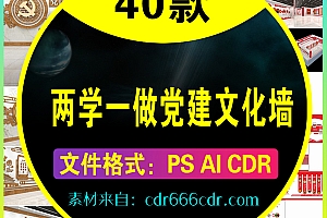 40款两学一做党建文化墙