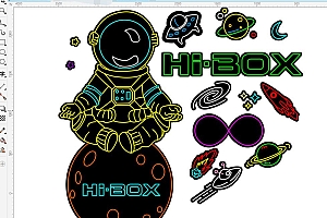 675993828879太空地球霓虹灯单线文件烤肉烤串喝酒吧雕刻CDR素材拍照网红情侣网红墙打卡地