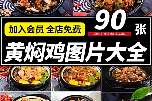 Z516黄焖鸡米饭图片照咖喱鸡饭店菜品单高清美食海报展示美团外卖素材